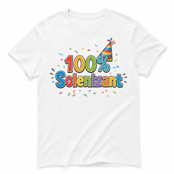 Produkt Koszulka „100% Solenizant" Obraz