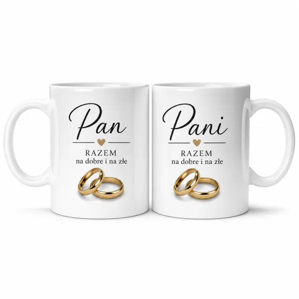 Produkt Zestaw kubków „Pan i Pani" Obraz